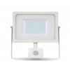 LED reflektor SMD 50W 4250lm SLIM biely so senzorom