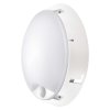 LED svietidlo okrúhle prisadené s pohyb. senzorom, čierny/ biely rémik, 14W 1000lm, Neutrálna biela