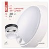 LED svietidlo okrúhle prisadené s pohyb. senzorom, čierny/ biely rémik, 14W 1000lm, Neutrálna biela