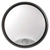 LED svietidlo okrúhle prisadené s pohyb. senzorom, čierny/ biely rémik, 14W 1000lm, Neutrálna biela