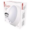 LED svietidlo okrúhle prisadené s pohyb. senzorom, čierny/ biely rémik, 14W 1000lm, Neutrálna biela