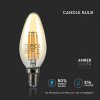 LED žiarovka E14 4W 400lm číra sviečka