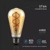 LED žiarovka E27 5W 300lm ST64 Amber cover