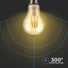 LED žiarovka E27 8W 720lm A67 Amber cover