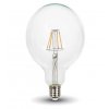 LED žiarovka E27 stmievateľná 4W 320lm G125 číra