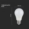 Led žiarovka V-TAC E27, 9W, 806lm