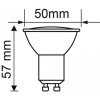 LED žiarovka V-TAC GU10 7W 500lm PAR16 + RÁMIK CHRÓMOVÝ