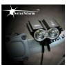 Predné LED bicyklové svietidlo SolarStorm X2 1200lm, CW-Studená biela, nabíjateľný Praktik Set