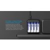 Xtar BC4, 4 šachtová nabíjačka/ Power bank iba pre Li-ion, NiMH AA/ AAA 1,2-1,5V akumulátory