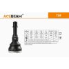 LED Baterka Acebeam T28 + Li-ion aku. 21700 5100mAh 20A 3,7V, funkcia Powerbank, USB-C nabíjateľná, Full Set