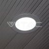 Mini LED panel okrúhly Premium zapustený 18W, 6400K, 1500lm, VT 1807 (V TAC) (9)