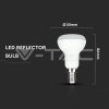 Žiarovka LED PRO E14 4,8W, 3000K, 470lm, R50 VT 250 (V TAC) (7)
