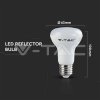 Žiarovka LED PRO E27 8,5W, 6400K, 806lm, R63 VT 263 (V TAC) (7)