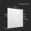 Svietidlo LED Backlit 36W, 4000K, 4320lm, IP20, biela, 600x60 (4098)