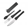 BÖKER SNAC PAC BLACK Outdoorovy príbor s puzdrom 03BO800 (1)