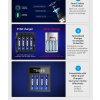 Nabíjateľný 4x akumulátor XTAR AA Li ion 4150mWh 2500mAh 1,5V, chránený+púzdro (8)