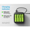 Nabíjateľný 4x akumulátor XTAR AA Li-ion 2700mWh/1750mAh 1,5V, chránený s indikátorom nízkeho napätia + Púzdro