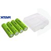 Nabíjateľný 4x akumulátor XTAR AA Li-ion 2700mWh/1750mAh 1,5V, chránený s indikátorom nízkeho napätia + Púzdro