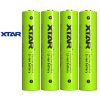 Nabíjateľný 4x akumulátor XTAR AAA Li ion 1200mWh750mAh 1,5V chránený s indikátorom 4