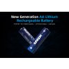 Nabíjateľný 4x akumulátor XTAR AA Li ion 4150mWh 2500mAh 1,5V, chránený+púzdro (15)