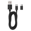 USB adaptér do auta 2,1A + micro USB kabel + USB C redukcia (4)