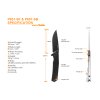 Nôž Ruike P801-SF - čierny