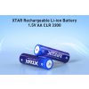 4x akumulátor XTAR AA Li ion CLR 3300 1,5V 2,5A, chránený + Púzdro (2)