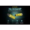 Nitecore NL1836HP 3600mAh 8A – Vysokovýkonný chránený Li-ion akumulátor 18650  3600 mAh | 8A prúd | Typ 18650 | Ochrana PCB
