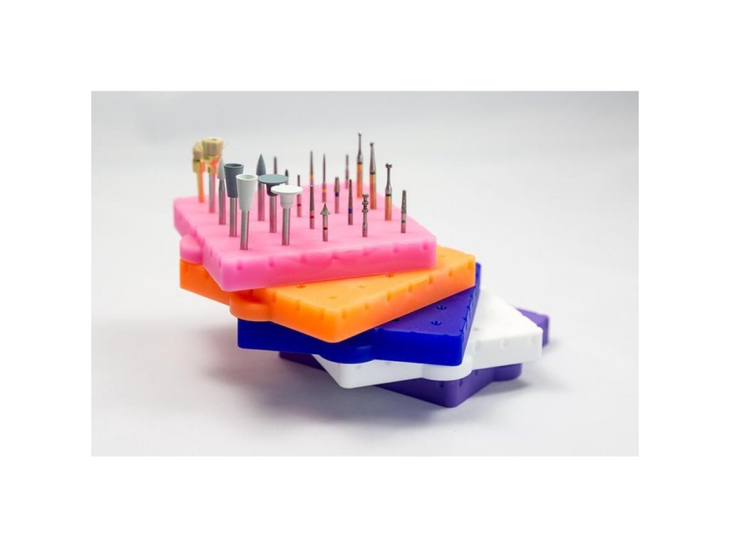 BurButler Collection Images 25 hole bases with burs spiral small 1 1000x1000w