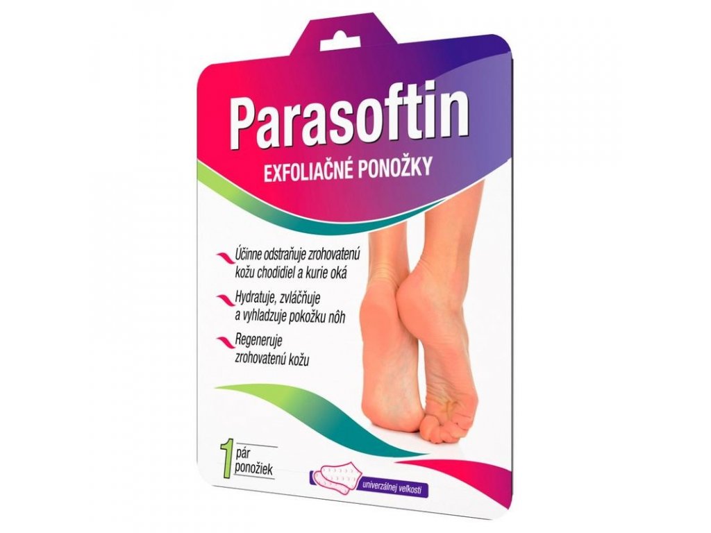 Parasoftin exfoliačné ponožky 1 pár