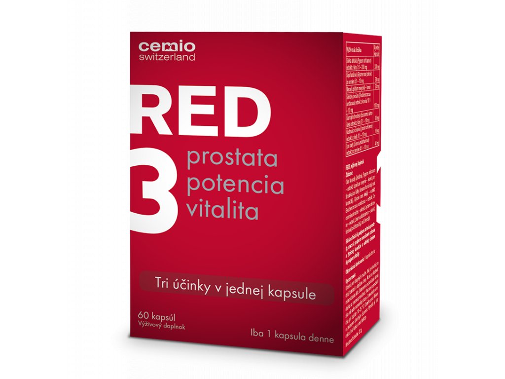 Cemio Red 3 60 kapsúl (silnejšie zloženie)