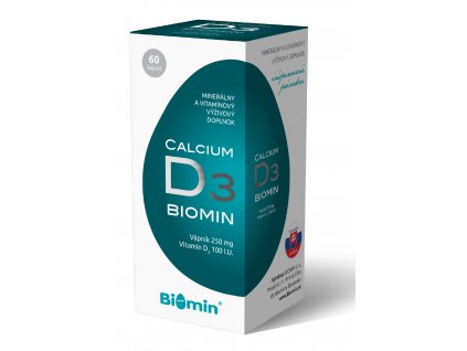 Biomin Calcium s vitamínom D 60 kapsúl