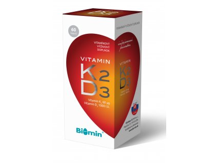 Biomin Vitamin K2 + D3 1000 I.U. 60 kapsúl