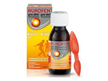 Nurofen sirup 4% pomaranč od 6 rokov 100 ml