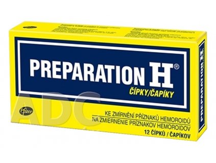 Preparation H čapíky 12 ks