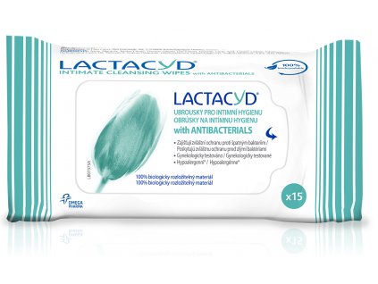 Lactacyd antibakteriálne obrúsky na intímnu hygienu 15 ks