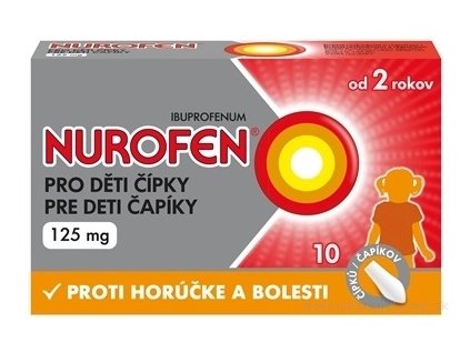 Nurofen čapíky 125 mg 10 ks