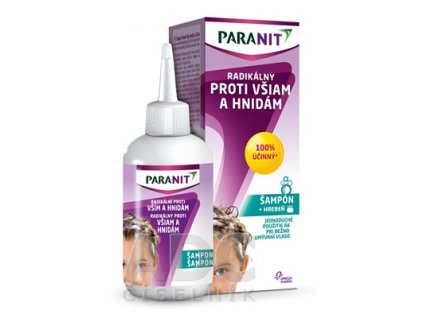 PARANIT Radikálny proti všiam a hnidám šampón 100 ml + hrebeň, 1x1 set