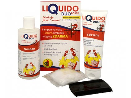 LiQuido Duo Forte šampón na vši 200 ml + sérum 125 ml darčeková sada