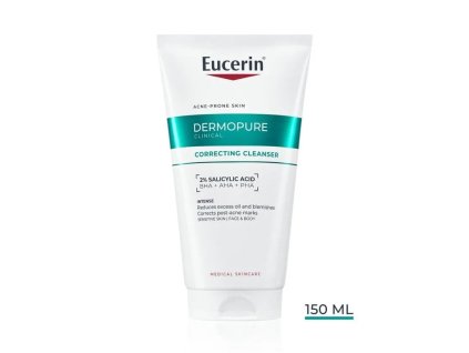 eucerin dermopure clinical exfoliacny cistiaci gel na tvar a telo 150ml iliek