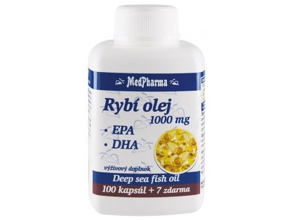 MedPharma Rybí olej 1000 mg EPA+DHA 107 kapsúl