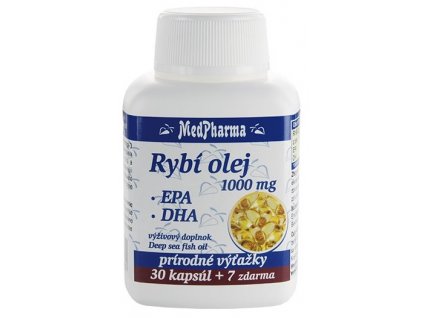 MedPharma Rybí olej 1000 mg EPA+DHA 37 kapsúl