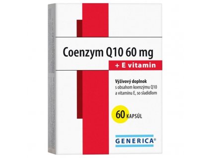 Generica Koenzym Q10 60mg + E vitamin 60 kapsúl