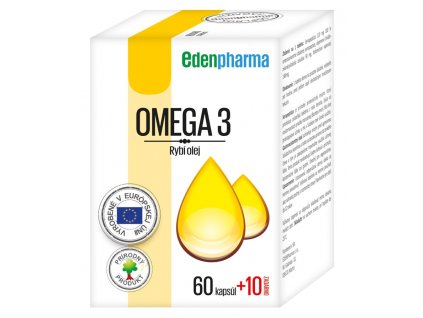 Edenpharma Omega 3 60 + 10 kapsúl