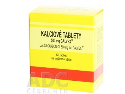 Kalciové tablety Galvex 500 mg x 50 tabliet
