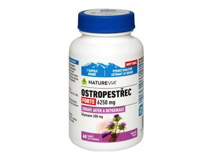 Naturevia Pestrec mariánsky Forte 6250 mg 60 kapsúl