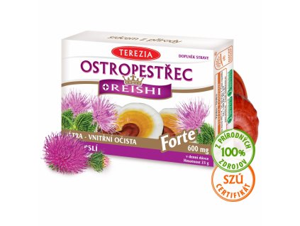 Terezia Company Ostropestrec + Reishi  Forte 60 kapsúl
