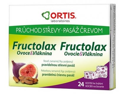 Fructolax Ovocie a vláknina Kocky 24 ks
