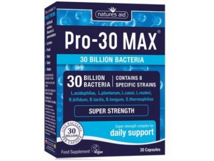 Natures Aid Pro-30 Max probiotiká 30 cps