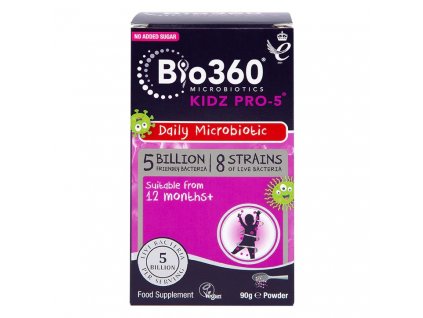 Natures Aid Kidz PRO-5 mikrobiotiká 5 miliárd baktérií 8 kmeňov 90 g